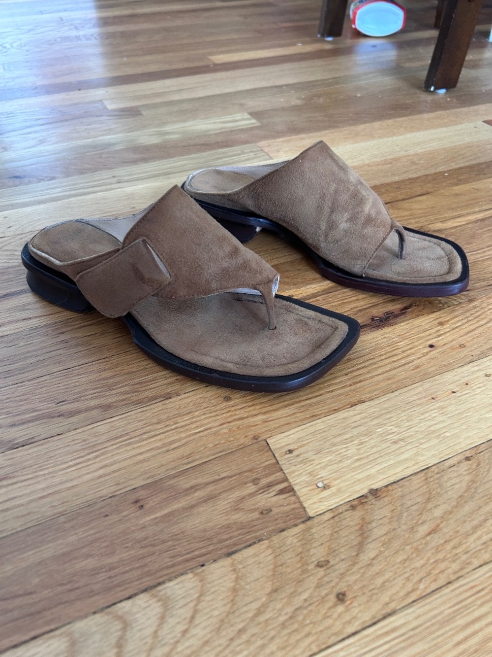 Maryam Nassir Zadeh Tupelo slides/sandals Cigar suede 38.5 IT (fits like US 7)